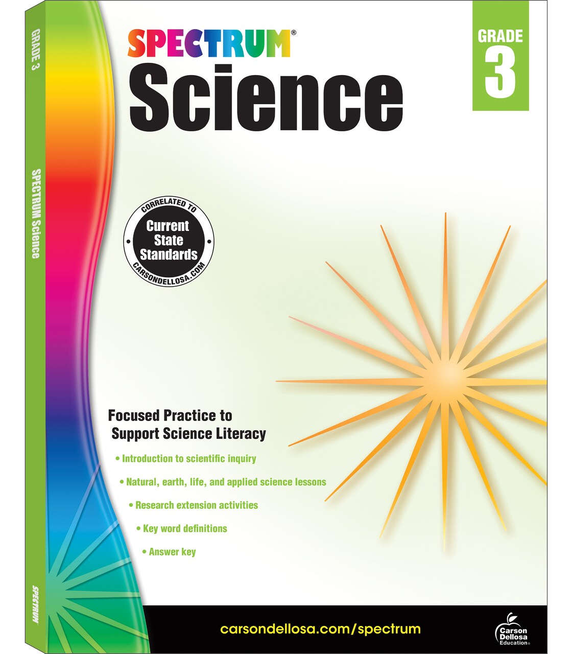 Spectrum Grade 3 Science Workbook, Intro to Scientific Inquiry, Natural, Earth, and Life Sciences With Research Activities, Classroom or Homeschool Curriculum